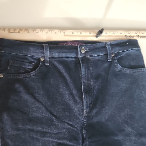 Gloria Vanderbilt Jeans Amanda 12 LONG Dark Wadh Blue High Rise - Picture 5 of 10